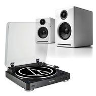 AudioTechnica AT-LP60 Fully Automatic Stereo 2-Speed Turntable System (Black) with Audioengine A2+ Premium Powered...