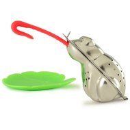 Norpro 5642 Stainless Steel Froggy Tea Infuser with Lily Pad Drip Catcher