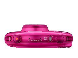 Nikon COOLPIX S33 Waterproof Digital Camera (Pink) - International Version N4