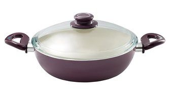 Essenso Ecotouch Lazio Enamel-Coated Low Dutch Oven with Nonstick Ceramic Interior, PTFE / PFOA Free, 3 Quart,...
