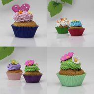 SophieBella 8 kinds Flower Muffin Liner Cupcake-Liner, 400 Count N4