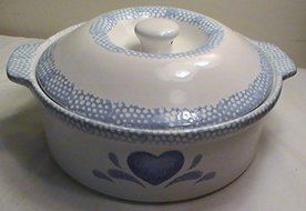 Corning Blue Hearts Round 2-qt. Casserole with Lid