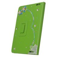 KAKA(TM) 3D Handmade Rhinestone Crystal PU Leather Stand Folding Protective Tablet Case Cover For Acer Iconia... N49