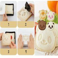 SQdeal&reg; Panda Bear Sandwich Pocket Maker Bread Toast Mold with Mould Cutter Stamp,Make Fun Egg,Cookie and More... N4