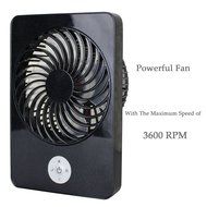 FIONA Portable and Compact Mini USB Hand-held Fan, 3 Speed Rechargeable Table Fan for Home and Travel, 18650 Battery... N12