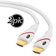 HDMI Cable 2.0 - 35 Feet 4K Ultra-High Speed ( 2-PK, 10.6 Meter ) Supports Ethernet Audio Return ( ARC ) Ultra... N2