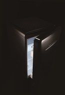 Daewoo Retro Compact Refrigerator 2.8 Cu Ft, Piano Black N5