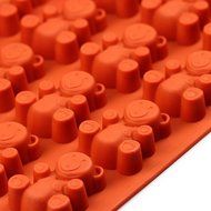 Wocuz 20 Bear Silicone Cake Baking Mold Cake Pan Muffin Cups Handmade Soap Moulds Biscuit Chocolate Ice Cube Tray...
