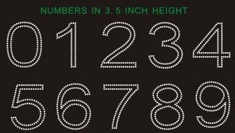 hot fix rhinestone motif,RHINESTONE IRON HEAT TRANSFER CAPITAL ALPHABET LETTERS and Numbers (LETTER STYLE 2) N3
