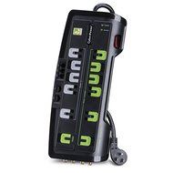 CyberPower CSHT808TC Home Theater 8-Outlets Surge Suppressor 8FT Cord and AV protection 2850 Joules N7
