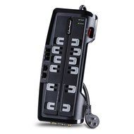 CyberPower CSHT808TC Home Theater 8-Outlets Surge Suppressor 8FT Cord and AV protection 2850 Joules N8