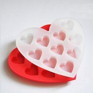 ULATREE Heart Shape Cake Chocolate Mold Ice Cube Tray Maker New Silicone Fondant