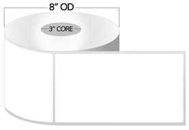 3 Inch Core - 4 x 6.5 Zebra Compatible Direct Thermal Labels 1 Roll for Zebra Industrial Printer S4M Z4M 105SE...