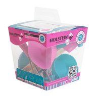 Holstein Housewares HB-07013EM 14 Piece Cupcake Baking Set - Teal/Magenta