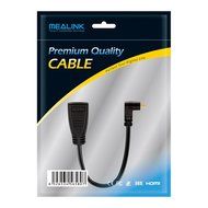 MEALINK High Speed 90 Degree Mini HDMI To HDMI Female Cable Adapter HDMI Ver1.4 3D for Digital Camera Tablet 15CM... N5