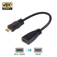 MEALINK High Speed 90 Degree Mini HDMI To HDMI Female Cable Adapter HDMI Ver1.4 3D for Digital Camera Tablet 15CM... N7