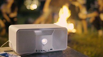 Dashbon Flicks Mobile Cordless Boombox Projector Model 280WH N24