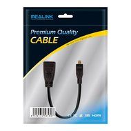 MEALINK High Speed 90 Degree Mini HDMI To HDMI Female Cable Adapter HDMI Ver1.4 3D for Digital Camera Tablet 15CM... N10
