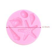 Mandydov Sea Shell SeaShell Mold + Seahorse Starfish Silicone Decor DIY Craft Mold for Cake Cupcake Fondant Chocolate...