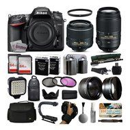 Nikon D7200 DSLR SLR Camera + 18-55mm VR II + 55-300mm VR + 128GB Premium Bundle N3