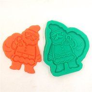 "Silicone Christmas Santa Cake Chocolate Biscuit Mold Fondant Pastry Mould Decoration Baking" shopping