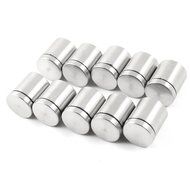 TOOGOO(R) 10 PCS 25mm x 30mm Stainless Steel Frameless Standoff Clamp for Glass N2