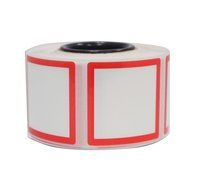 Udo400 Printer Ghs Diamond 50Mmx50Mm White Squares With Red Border - Roll