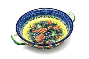 Polish Pottery Baker - Round with Handles - Medium - Unikat Signature - U4610
