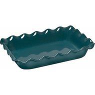 Emile Henry Ruffled Baking Dish 10 x 14 - Blue Flame