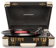 Crosley CR6019A-BR Executive Portable USB Turntable with Software for Ripping &amp; Editing Audio, Brown &amp; Black N9
