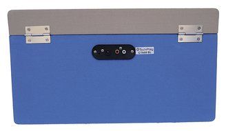 TechPlay CTA99 Blue 3speed portable turntable with matching stand. AUX in and Headphone jack and built-in speakers. N2