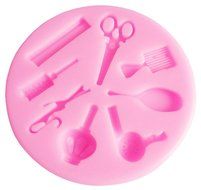 BleuMoo Hair Dressing tools Shape Silicone 3D Mold Cookware Dining Bar