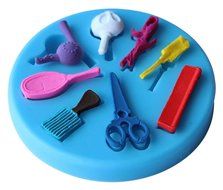 BleuMoo Hair Dressing tools Shape Silicone 3D Mold Cookware Dining Bar N2