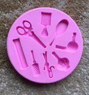 BleuMoo Hair Dressing tools Shape Silicone 3D Mold Cookware Dining Bar N5
