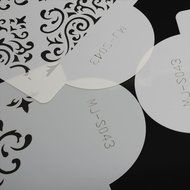 3Pcs Cake Border Stencil Kit Sugarcraft Cupcake Fondant Decorating Baking Tool Cutter Mould Mold DIY