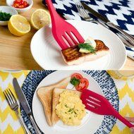 Silicone Kitchen Utensils Hygienic Solid Coating-Turner Large Spatula Small Spatula Basting Brush Whisk N2