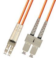 5M Multimode Duplex Fiber Optic Cable (62.5/125) - LC to SC