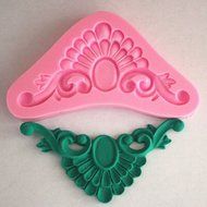 Longzang Art Deco Silicone Mold Sugar Craft DIY Gumpaste Cake Decorating Clay