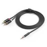 AIFFECT 6.6Ft 3.5mm to 2 RCA Stereo Audio Cable, Premium 3.5mm Aux to RCA Adapter Cable N7