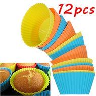 "12Pcs Silicone Cake Muffin Chocolate Cupcake Cups Mold" shopping