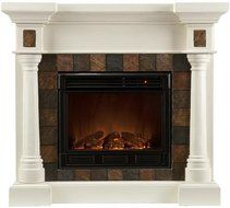 Cameron Faux Slate Fireplace, ELECTRIC, ESPRESSO N5