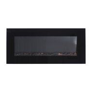 HomCom 40&rdquo; LED Wall Mounted Electric Fireplace w/Remote - Black N2