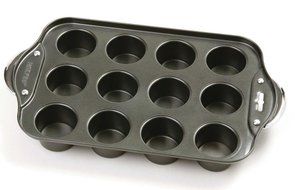 Kitchen, Dining &amp; Bar 3919 Mini Cheesecake Muffin Tart Pan 12 Cup Nonstick