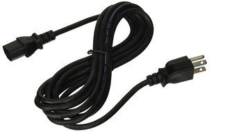 GearIt 18 AWG Universal Power Cord NEMA 5-15P to IEC320 C13 [UL Listed], Red (1 Foot/0.3 Meters) N19
