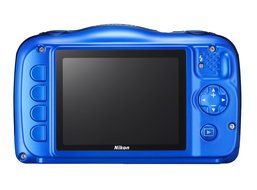 Nikon COOLPIX S33 Waterproof Digital Camera (Blue) N4