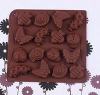 15Cups Multi Insects Shape Chocolate Ice Lattice Mold Silicone Cake Moulds Household Diy Cake Baking Tools