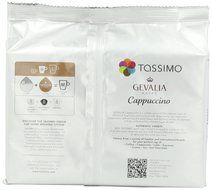 Tassimo Gevalia Cappuccino, 8 Servings, 16 Count T-Discs, (8 Espresso + 8 Milk Creamers)
