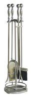 Uniflame, F-7543, 5pc Satin Pewter Fireset with Ball handles