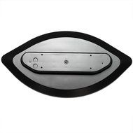 AKDY&reg; 36" Wall Mount Type Tempered Glass 2 Setting Adjustable 1500W LED Backlight 2-in-1 Log &amp; Pebble Interchangeable... N15