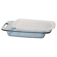 Pyrex - Tinted Glass Bakeware - 3 Quart Atlantic - Lidded